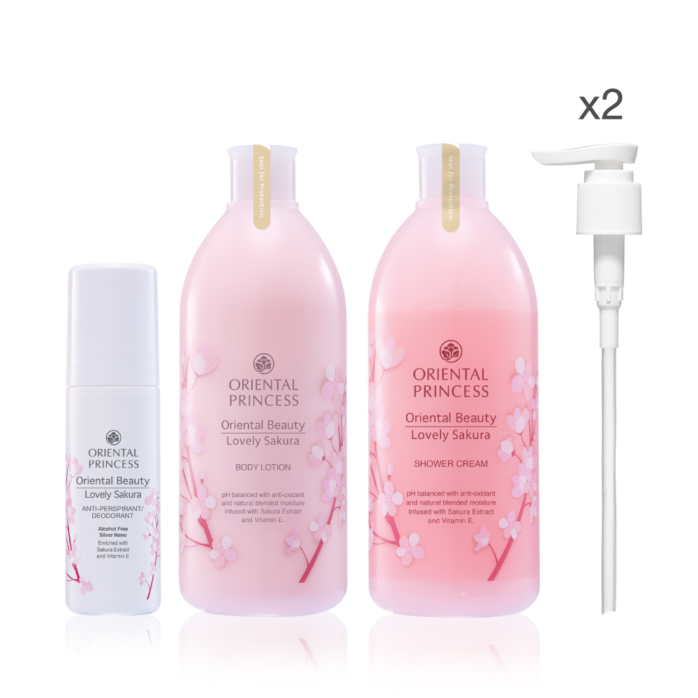 เซต Oriental Beauty Lovely Sakura + Pump 2 ชิ้น