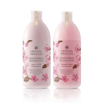 แพ็คคู่ Oriental Beauty blooming Violet Shower Cream & Body Lotion