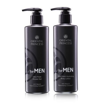 แพ็คคู่ for MEN Ultra Fresh Shower Gel & Body Lotion