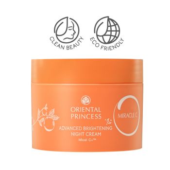 Miracle C Advanced Brightening Night Cream ครีมบำรุงผิวกลางคืน ช่วยฟื้นฟูผิวหมองคล้ำ เติมความชุ่มชื้นล้ำลึก ให้ผิวอิ่มฟู กระจ่างใสในตอนเช้า