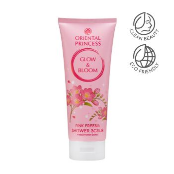 Glow & Bloom Pink Freesia Shower Scrub