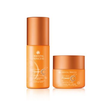 แพ็คคู่ NATURAL Natural Power C Miracle Brightening Complex Night Serum & Day Cream