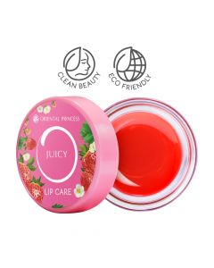 ลิปบาล์ม Juicy Lip Care Strawberry บำรุงริมฝีปากด้วยสตรอเบอร์รี ชุ่มชื้น 8 ชั่วโมง อิ่มฟู สีสันสุขภาพดี