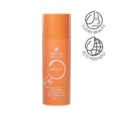 Miracle C Advanced Brightening Serum With 100% Pure Vitamin C 10% เซรั่มวิตามินซีเข้มข้น ช่วยลดเลือนจุดด่างดำ ปรับสีผิวให้สม่ำเสมอ และเผยผิวกระจ่างใส