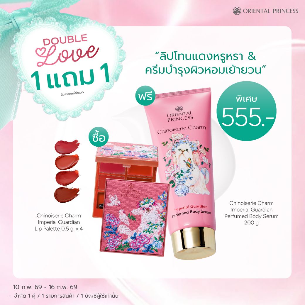 เซต Chinoiserie Charm Imperial Guardian Lip Palette & Perfumed Body Serum