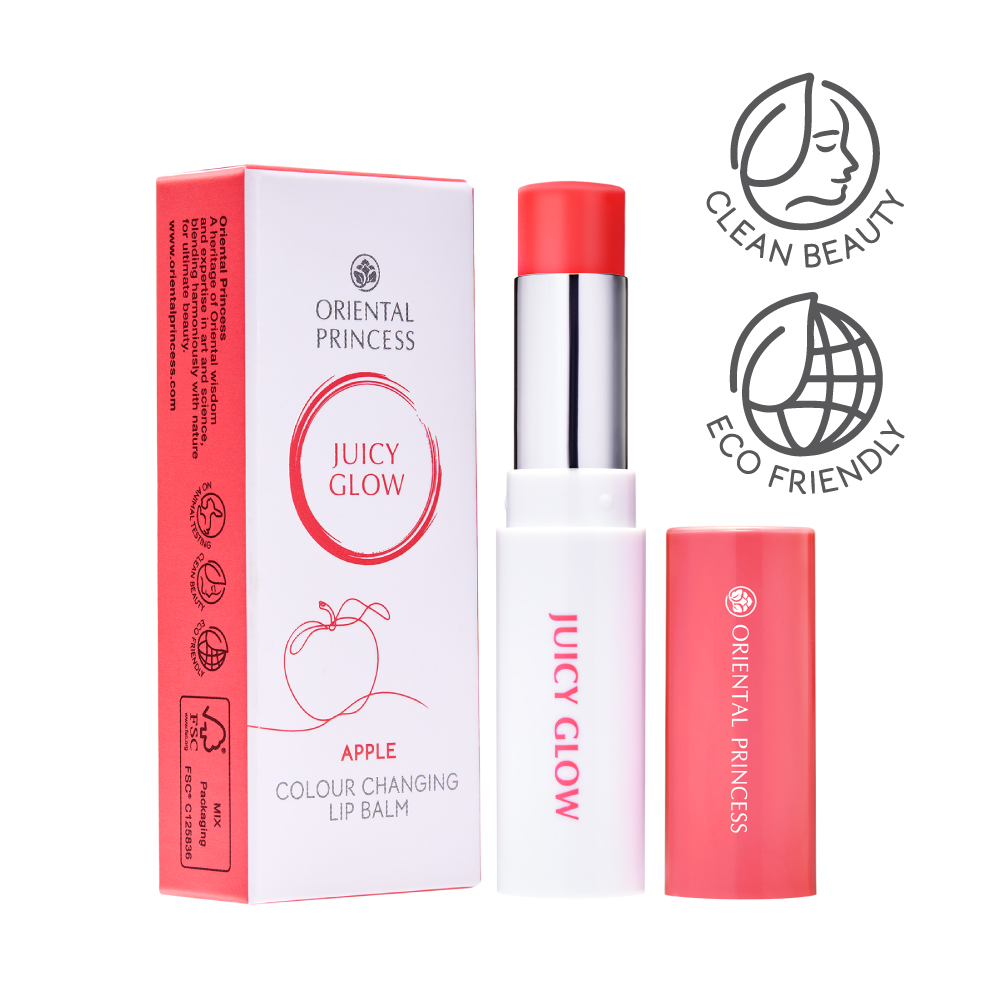 ลิปบาล์ม Juicy Glow Apple เปลี่ยนสีตาม pH โทนแดง บำรุงริมฝีปากด้วย Apple Extract ให้ความชุ่มชื้น ริมฝีปากดูสุขภาพดี