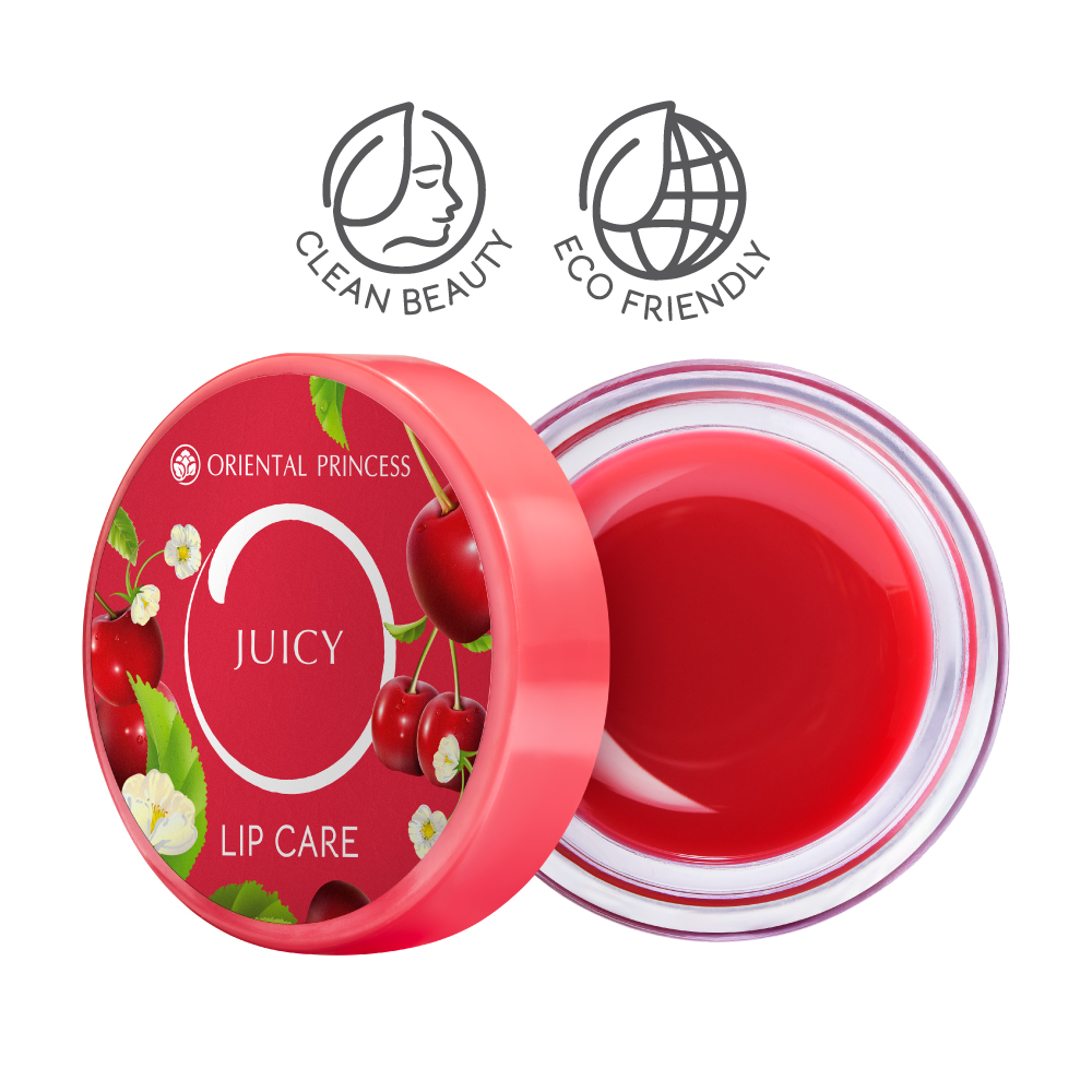 ลิปบาล์ม Juicy Lip Care Cherry บำรุงริมฝีปากด้วยอะเซโรล่าเชอรี วิตามินซี ชุ่มชื้น 8 ชั่วโมง ริมฝีปากกระจ่างใส อิ่มฟู