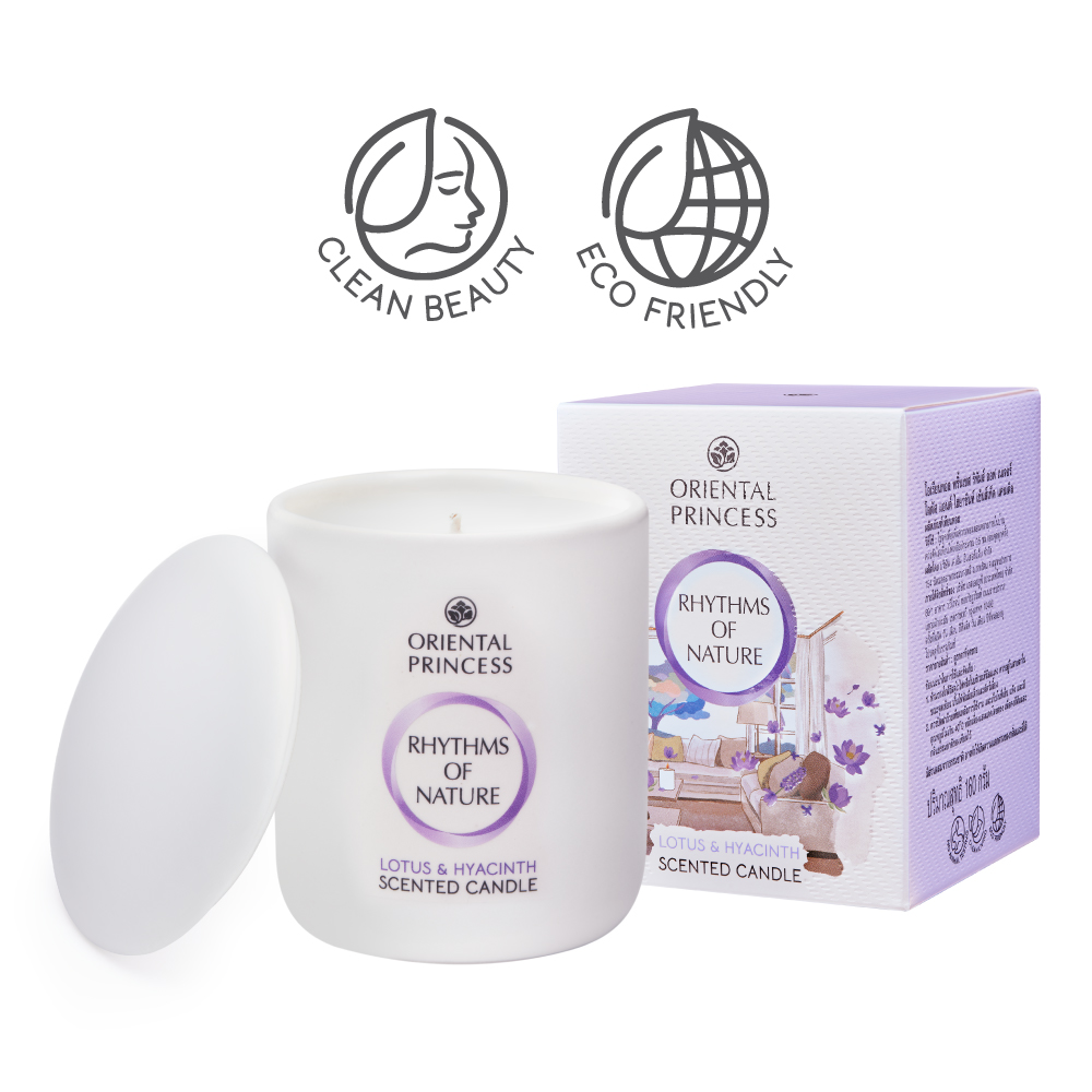 Rhythms of Nature Lotus & Hyacinth Scented Candle