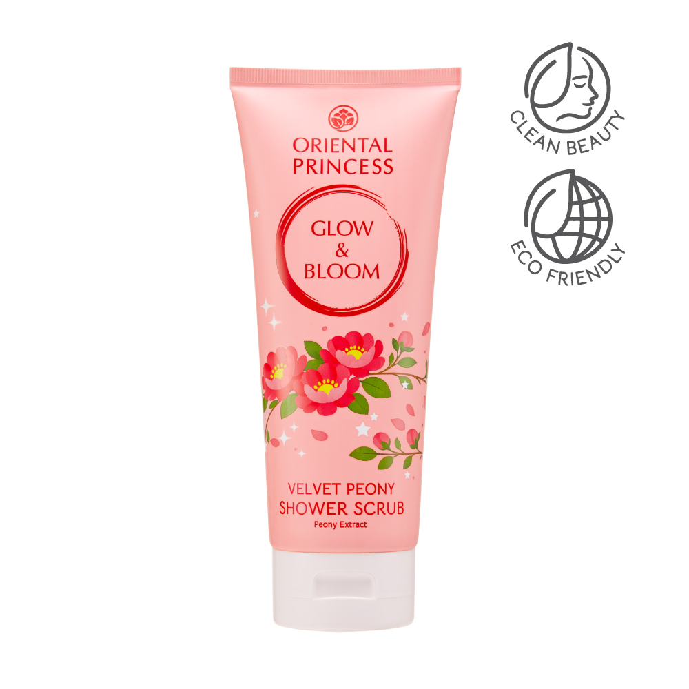 Glow & Bloom Velvet Peony Shower Scrub 