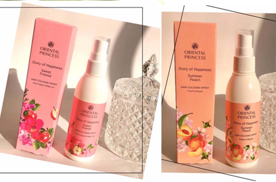 ผมหอมฟุ้งจนคนเหลียวหลังด้วย Story of Happiness Hair Cologne Spray จาก Oriental Princess by Jeban