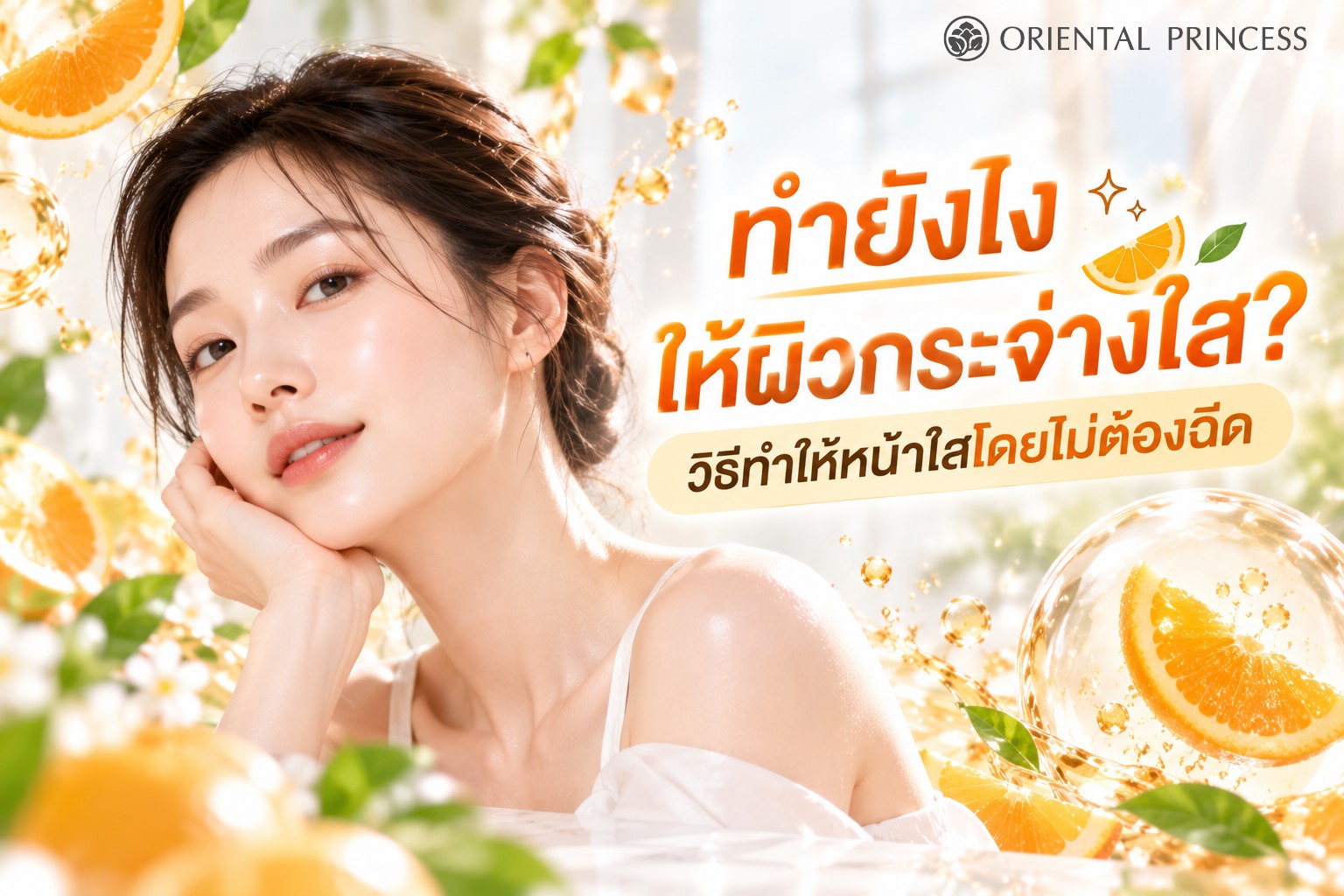 ทำยังไงให้ผิวกระจ่างใส? วิธีทำให้หน้าใสโดยไม่ต้องฉีด
