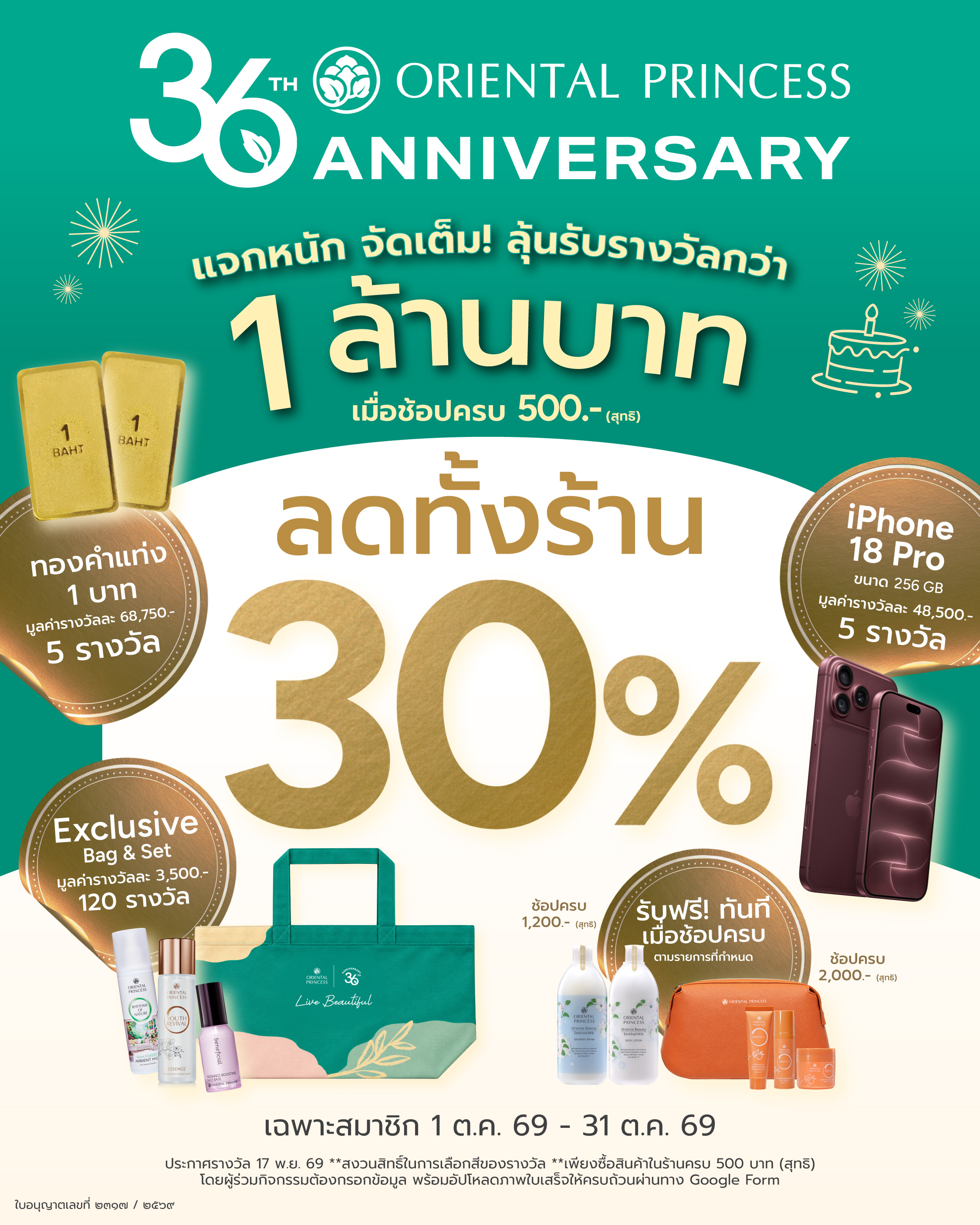 36th Anniversary ลด 30% ทั้งร้าน