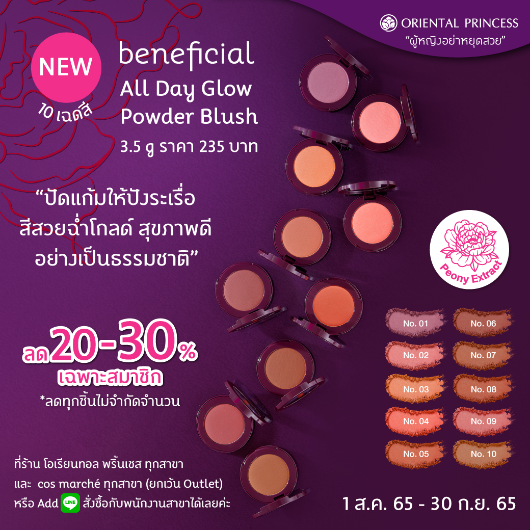 New! Beneficial All Day Glow Powder Blush