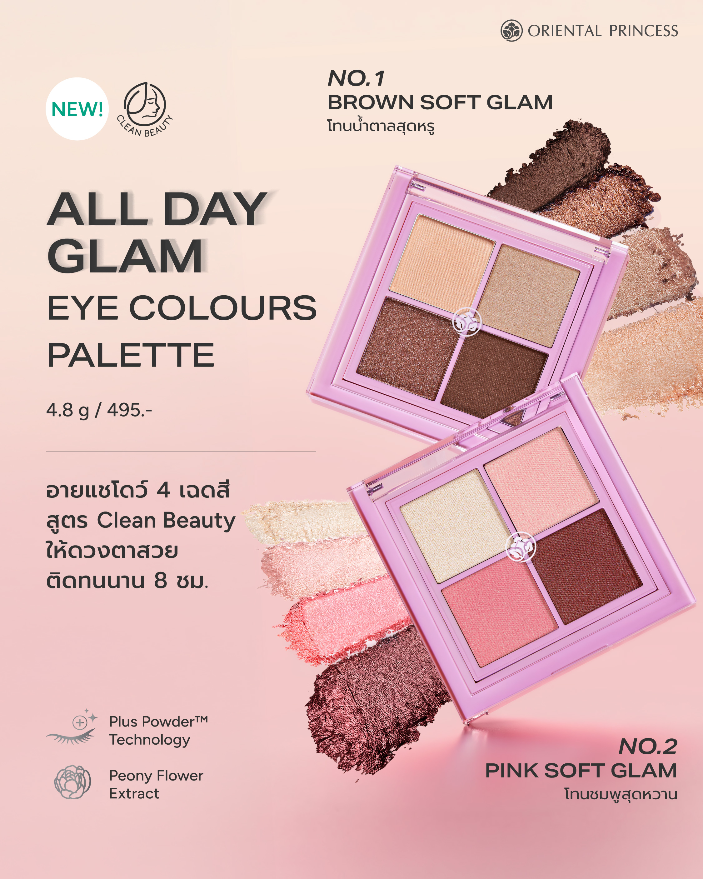 NEW! All Day Glam Eye Colours Palette
