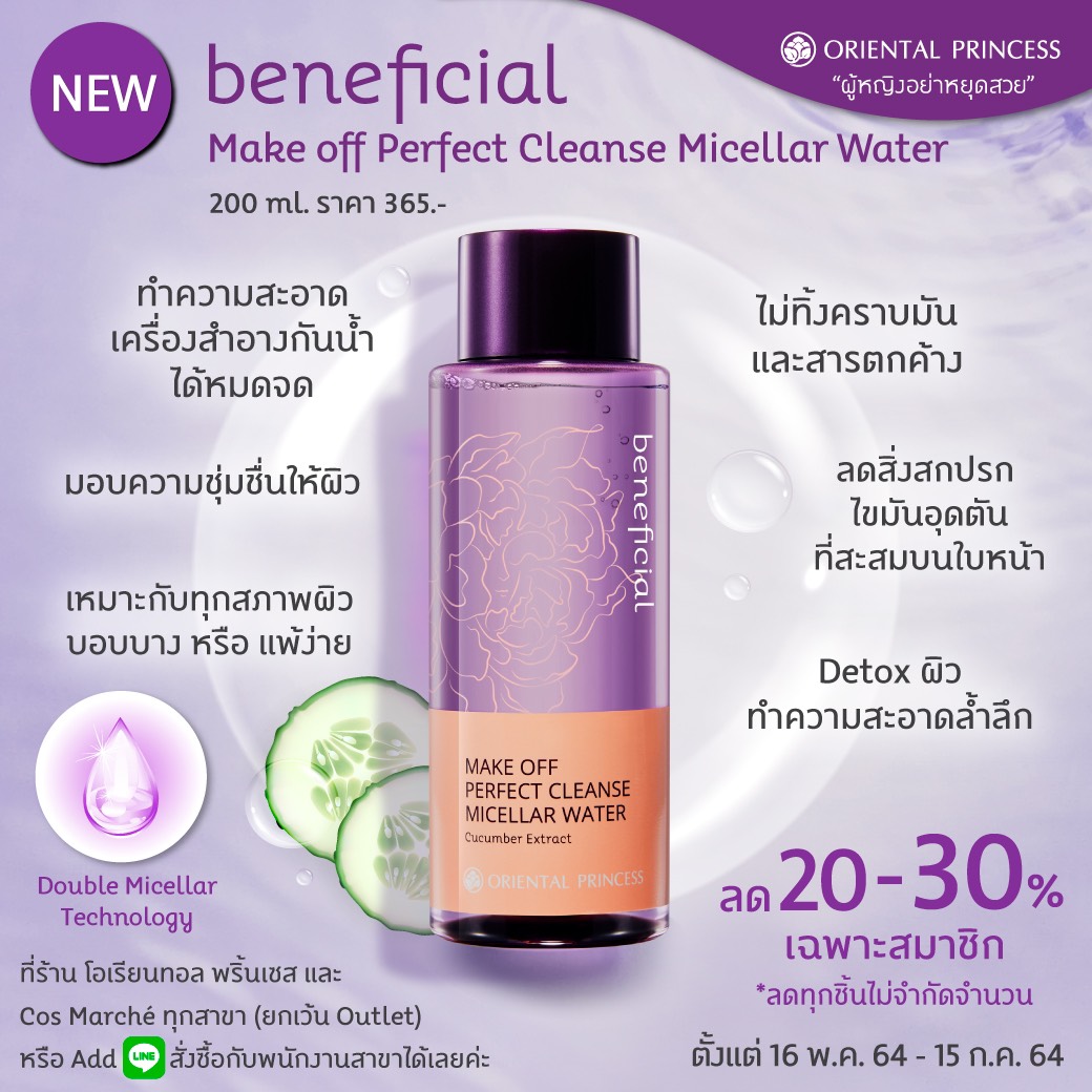 New ! Beneficial Make Off Perfect Cleanse Micellar Water